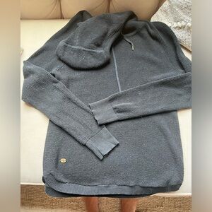 Lauren Ralph Lauren women’s pullover hoodie cotton size small “Henley” black